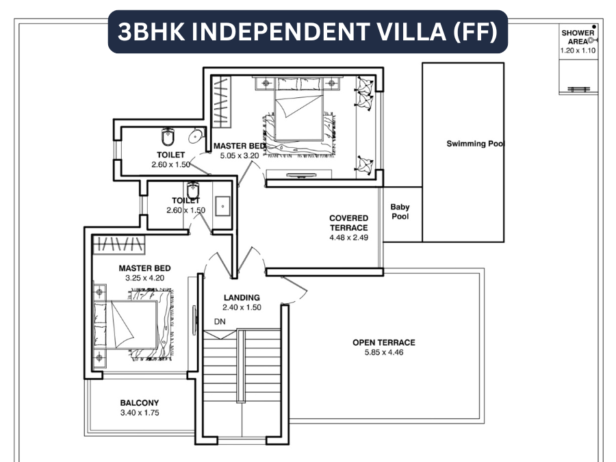 casa grande independent villa floor plan FF